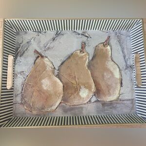 Kellie Montana x Creative Co-Op Decorative Lacquer Pear Tray